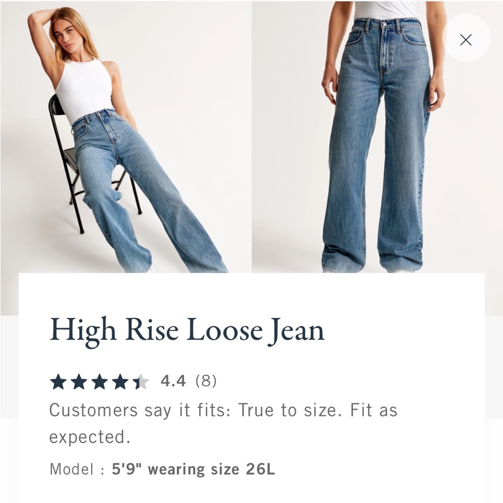 High Rise Loose Jean NWT